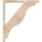 Ekena Millwork Funston Block Smooth Bracket w/ Offset Brace, Douglas Fir, 3 1/2"W x 26"D x 30"H BKT0402X26X30FST05SDF - alternate 3